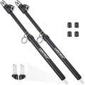 2-Pack Dual Head Tire Pressure Gauge, Heavy Duty Truck Tire Air Gauge Range 10-150PSI 1-10Bar, Straight-On Pencil Air Pressure Gauge Extended Tube for Semi Truck, Car Tire Pressure Checker