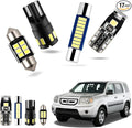 EASY EAGLE LED Interior Car Lights for Honda-Pilot-2009-2015: 17 Piece Kit White LED Light Bulbs - Super Bright 6000K + Install Tool