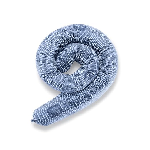 PIG Blue Oil Absorbent Sock - 12 per Package - 3" x 48" - Absorbs up to 95 oz per Sock - PIG238