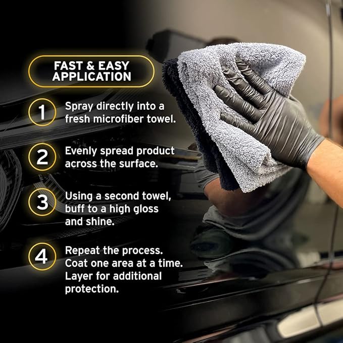 Ethos Ceramic Speed Wax - Ceramic Coating for Cars - Ceramic Coating Car Wax Spray - Ceramic Car Wax Polish Hydrophobic Top Coat Polish Formulated with Reactive Sio2 Copolymers