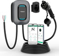 TESSAN Level 2 EV Charger, Hardwired Electric Vehicle Fast Charging Station, 48A/240V Smart Equipment App Control Wi-Fi （Only 2.4Ghz）& Bluetooth, 25ft Cable with Holder for Indoor Outdoor Home