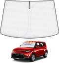 2024 New 5-Layer Windshield Sun Shade Custom Fit for Kia Soul 2020-2024 2025 Accessories Foldable Car Front Window Sunshade Sun Visor Protector