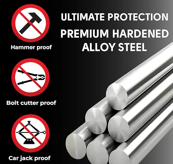 Foldable Combination Bike Lock | 4-Digit Anti-Theft, Heavy-Duty FortiCore™ Hardened Alloy Steel Bicycle Lock for E-Bikes, Scooters & Motorcycles | Compact, Portable & Secure