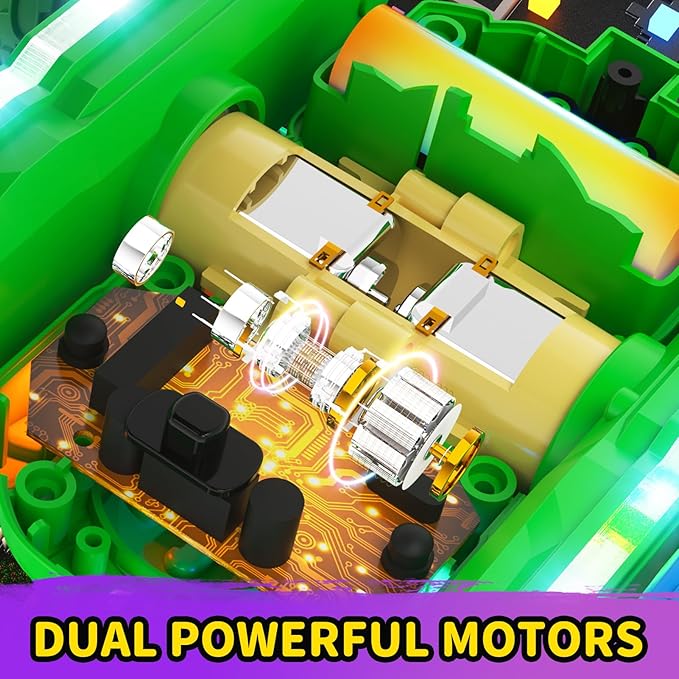 Remote Control Car, RC Cars, RC Stunt Car Toys with New Upgraded Strip Light & Headlight, RC Cars for Boy Girl Gifts with 2.4Ghz, 600mAh, 4WD, 90 Min Playtime, 360° Rotating, Double Sided