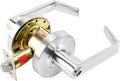Commercial Lever Door Lock - Heavy-Duty Locking Door Handle, ADA Door Handles, Cylindrical Lever Lock, Non-Handed Grade 2 Industrial Door Handle, 26D Satin Chrome, Entrance w/Clutch