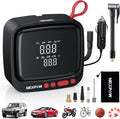 NEXPOW Tire Inflator Portable Air Compressor 150PSI 12V DC Air Pump with Dual Digital Pressure Gauge & Auto Shut-Off, Air Compressor Portable with LED Light for Car, Motorcycle, Bicycle, Ball and More
