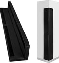 Wall Corner Guards & Edge Protector, Heavy Duty Wall Corner Protective Safety Padding, All-Weather 2 Sides Corner Pad for Gyms, Basketball Court, Playrooms, Garages,etc. (Black, 5FT Tall 6in Sides)