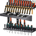 3 Pcs 16in Screwdriver Organizer Wall Mounted Metal Storage Set for Pliers Holder Hammer Rack Tool Holder Organizer for Workshop Workbench Fit Most of Screwdrivers or Small Tools
