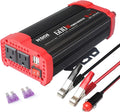600W Car Power Inverter 12V DC to 110V AC Converter with 3.1 A Dual USB Quick Car Charger Adapter for Laptops and Smartphones