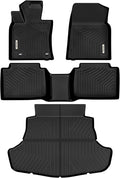 OEDRO Floor Mats Fit for 2018-2024 Toyota Camry, NOT for Hybrid & AWD Models, TPE All Weather Floor Liners Custom Fit for 2024 Toyota Camry L/LE/SE/TRD/XLE/XSE, Black