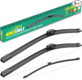 24" 20" 13" Windshield Wiper Blades Replacement for BMW X2 2018 2019 2020 2021 2022 2023 Premium All Weather Front Rear Wipers Set - OEM Quality (Pack of 3)
