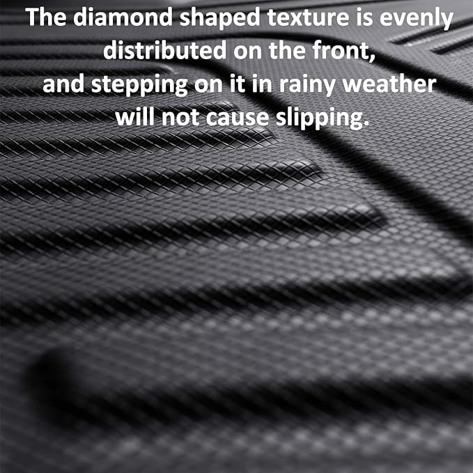 Car Foot Mats for Tesla Model 3 with 4 TPE Materials On The Front and Rear Rows Suitable for All Weather Conditions Suitable for Model 3 2020-2024