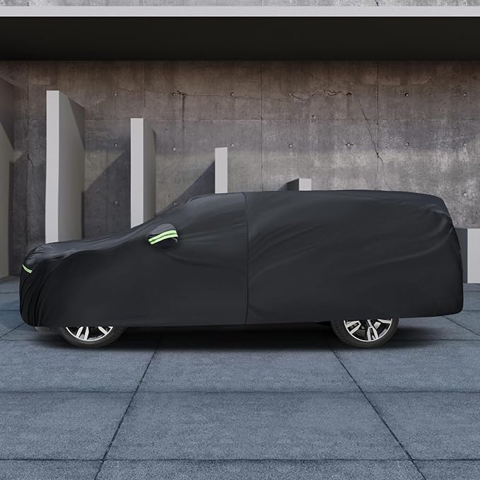 Car Cover Custom Fit for Chevrolet Chevy Suburban 1973-2025, Migaven Waterproof Full Exterior Cover Sun Rain Protection with Door Zipper and Cotton Lining