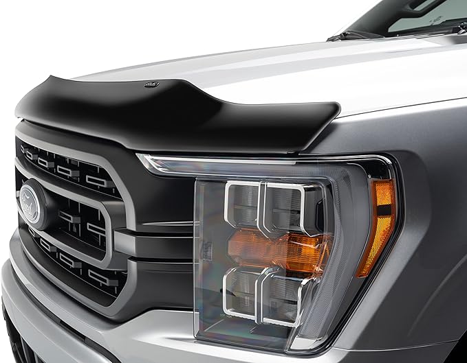 Auto Ventshade [AVS] Bugflector Hood Shield/Protector | Fits 2016-2023 Toyota Tacoma | High Profile Bug Deflector - 1 pc., Dark Smoke | 23681