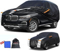 BMW X5 Car Cover 100% Waterproof All Weather, Gift with Towel, 10 Layers SUV Car Cover Custom Fit 2007-2025 BMW X5/X5M, Full Exterior Car Covers Rain Sun UV Protection with Door Zipper.