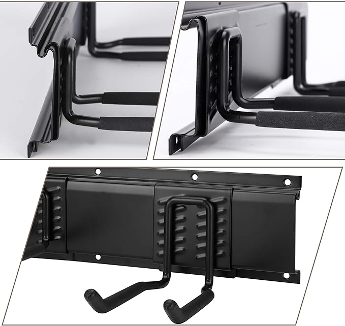 Garage Tool Organizer and Hanging Storage Rack, Heavy Duty Hooks for Organizing Various Tools in Shed, Garden, Yard