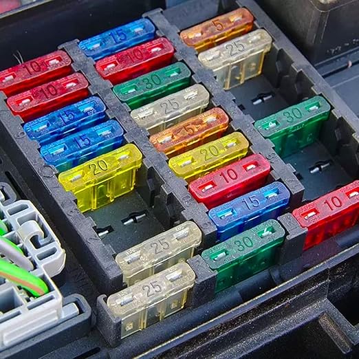 (80Pcs) 25Amp Standard Fuse, 25A Car Blade Fuses for Car/RV/Truck/SUV/Motorcycle/Boat