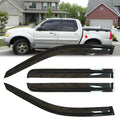 4pcs Original Shatterproof in-Channel Style Window Rain Guards Shield Side Wind Deflectors Dark Smoke Vent Window Visor for 2001-2005 Explorer Sport Trac 1997-2001 Mercury Mountaineer 4-Door 94074