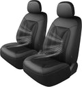 GIANT PANDA Fit GMC Sierra 1500 2500 3500 Front Car Seat Cover, 3D Air Mesh Breathable Seat Protector（Black） 2-Pack