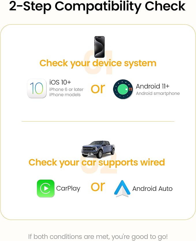 Wireless CarPlay Adapter, One Click Multi Device Switching Seamless Connection, Convert Wired to Wireless carplay, Compatible with iOS 10+, Android 11+, 2018 and Later Models