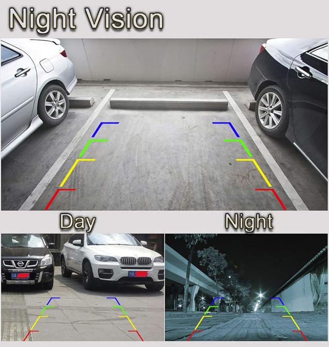 Full HD Car Rear View Camera for Toyota 4Runner/Hilux Surf/Toyota Fortuner SW4 / Toyota Innova & Waterproof and Shockproof Reversing Backup Camera (Full HD Camera)