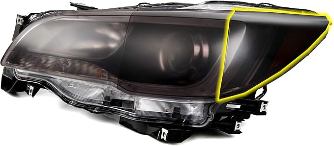 Luxe LightWrap Dark Smoke Stealth Universal Headlight Tail Light Tint Kit (20” x 1 Yard)