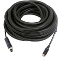 4 Pin Backup Camera Cable with Corrugated Tube Cover, 4 Pin Aviation Extension Cord, Weatherproof, Compatible with Rearview Camera Systems, Radar DVRs, CCTV Security Systems(33FT/10M)