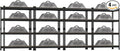 4 Packs 36" W x 16" D x 55" H Adjustable Garage Storage Shelves - 4-Shelf Heavy Duty Shelving Unit, Metal Utility Storage Organizer Racks for Warehouse Pantry Closet Kitchen, Black