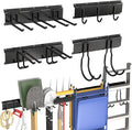 64 Inches Garage Tool Organizer Wall Mount, Yard Tool Hangers for Garage Wall, Tool Storage Rack Wall Hooks