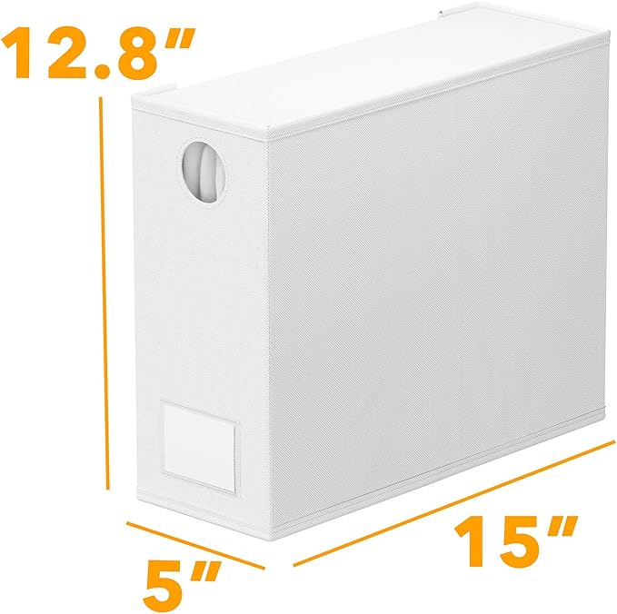 SpaceAid 6 Pack Bed Sheet Organizers and Storage, Foldable Sheet Organizer with Window for Linen Closet, Set Folder Keeper for Queen & King Size Bedding Storage (White)