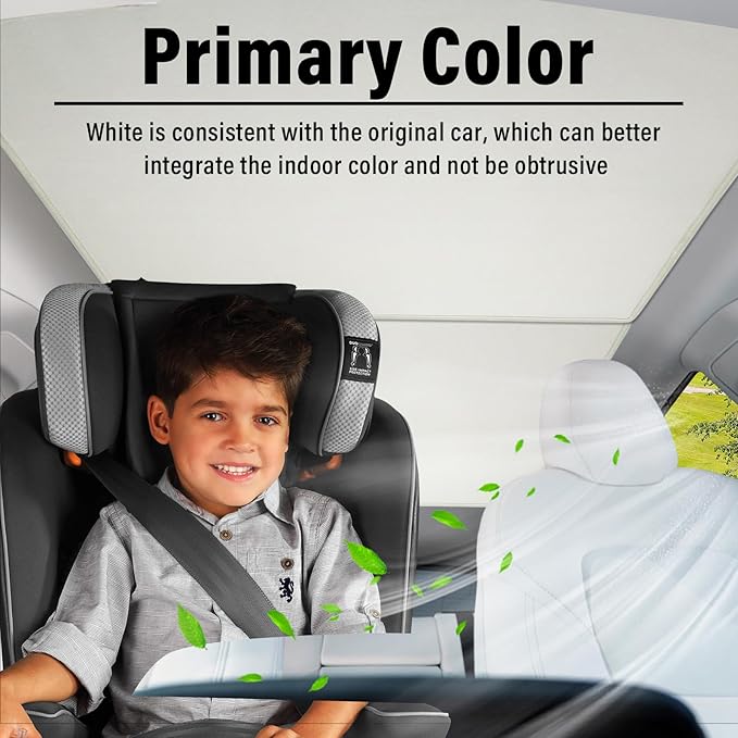 Sze 4Pcs Sunroof Shade for Tesla Model Y 2020-2023 2024 2025 Sunroof Cover Foldable Roof Window Sun Protection Glass Roof Sunshade for Tesla Model Y UV Reflector Sun Visor Primary White