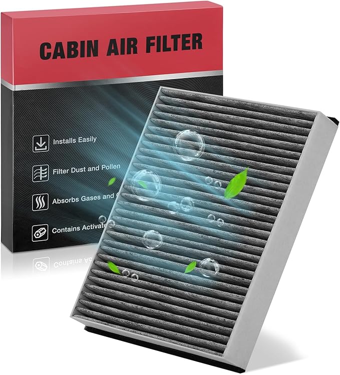 BDFHYK Cabin Air Filter with Activated Carbon Compatible with Ford GT 2017-2022, Transit Connect 2014-2022, Escape 2013-2019, C-Max 2013-2018, Focus 2012-2018, Compatible with Lincoln MKC 2015-2019