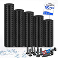 LOVIMAG 100 Pack Strong Neodymium Magnets, 110 LBS Black, with Screws for Wall Mounting, Holding Tools, Lifting
