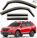 in-Channel Window Rain Guards Fit for Subaru Forester 2019 2020 2021 2022 2023 2024 Extra Durable Window Visors Window Deflectors Vent Visors Vent Shades Car Accessories-4 pcs 2-Q17