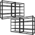 ROOMTEC 48" W Garage Shelving Heavy Duty,2800LBS Storage Shelves,5-Tier Adjustable Metal Shelving Utility Shelf Rack Garage Storage Organize for Storage Industrial, Warehouse, Basement