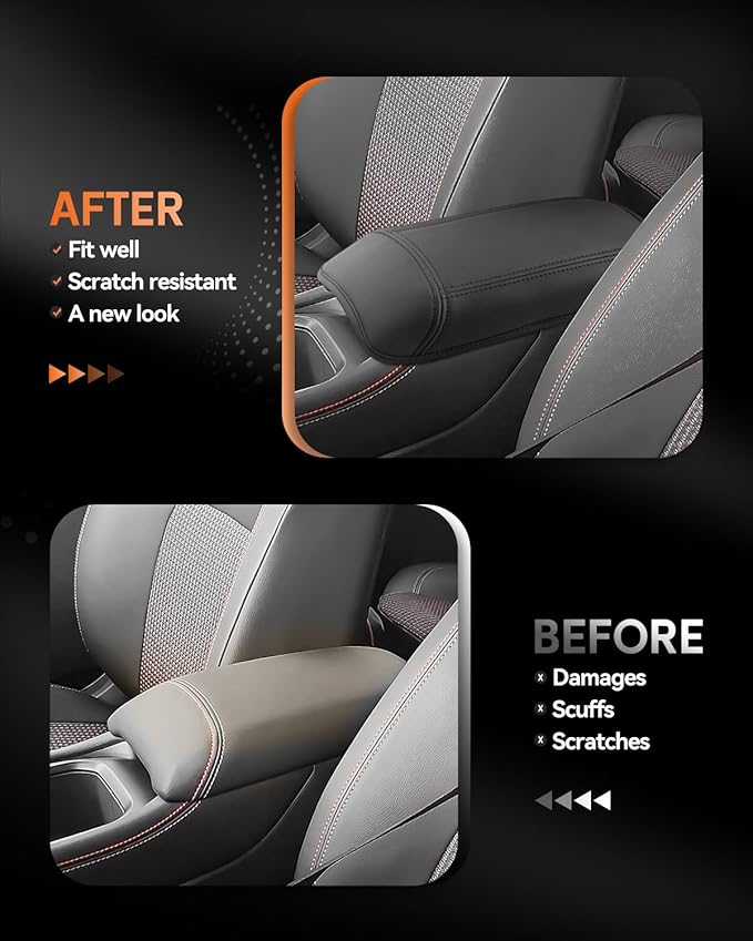CDEFG for 2025 Nissan Kicks Center Console Cover Armrest Box Cover for Kicks (S, SV, SR) 2025+ Accessories Console Arm Rest Protector