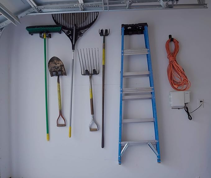 J Hooks - Heavy Duty Garage Hooks - Perfect as Pegboard or Service Van Organizer, Garage Storage Hooks, Wall Mount - Shop, Tool, Bike or Ladder Hooks (6-Pack) No Installation Kit