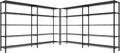 REIBII 70" W Storage Shelves Heavy Duty Load 1600LBS, Metal Shelving 5-Tier Wire Shelving Unit Metal Shelves for Storage Adjustable Shelving Rack for Pantry Kitchen 70" W*15.8" D*72.4" H, 2 Pack