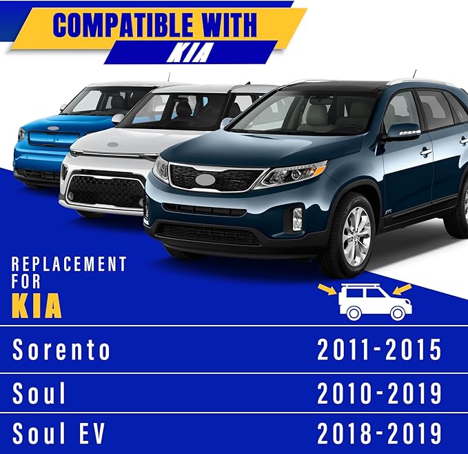 3 wipers Replacement for 2011-2015 Kia Sorento/2010-2019 Kia Soul/2018-2019 Kia Soul EV, Windshield Wiper Blades Original Equipment Replacement - 24"/20"/11" (Set of 3) U/J HOOK