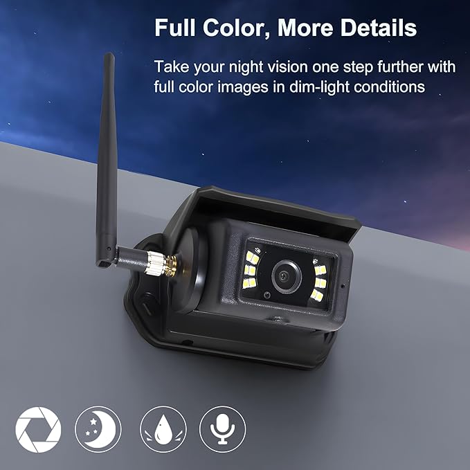 Haloview Byte Tango BT6 Touch RV Backup Camera Wireless 2.4G Digita FHD 1080P DVR Rearview and 5.5" Touch Screen Monitor System for RV,Truck,Trailer,Truck,Camper,Van,Pickup - BT6 Touch