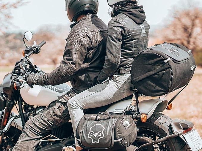 TUBE motorcycle travel luggage, made of waterproof Cordura, 11.3 gallons capacity, motorcycle seat/rack/sissy bar bag