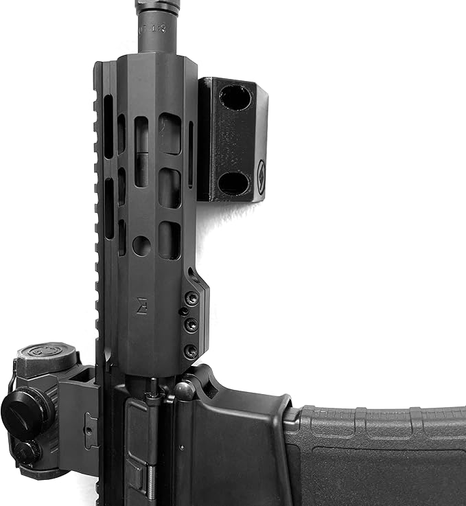 Spartan Mounts Locking .223/5.56 Rifle Mount Wall Display | Low Profile Floating Design Vertical and Horizontal Mounting Solution | Gun Room Safe Storage Organzation | Made in USA