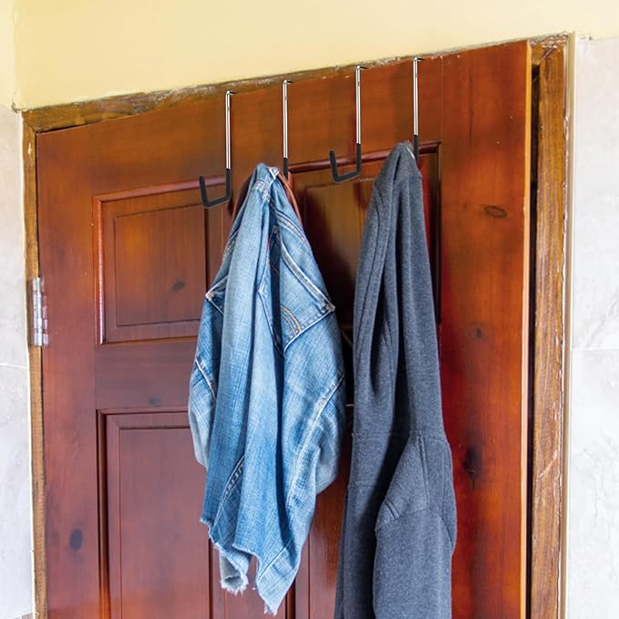 Rafter Hanger Hook, Large S Hooks for Hanging, Ladder Hanger, Bike Hooks, Garage Storage Organizer, Black 8PC