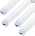 T8 LED Shop Lights 4FT, 4 Pack LED Garage Lights 50W 9600LM 6000K, Linkable Work Light, Plug & Play Energy-Saving Workshop Lighting for Warehouse Basement Classroom(V2)