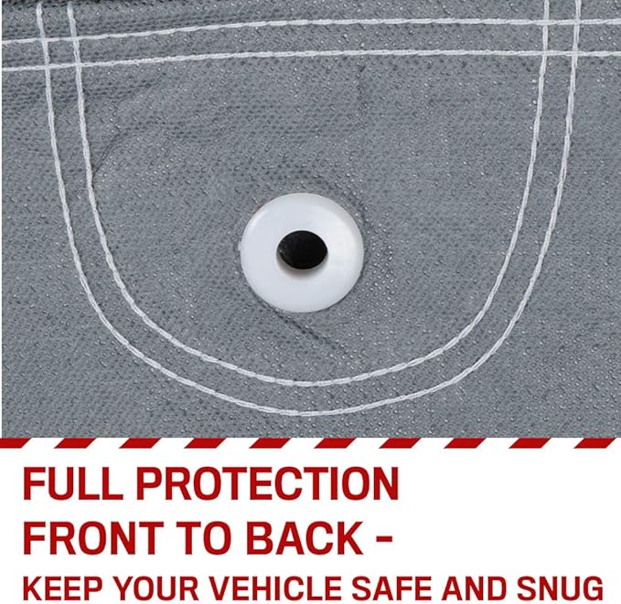 Motor Trend Breathable Lightweight Car Cover, Anti-Moisture Build-Up Water-Resistant Scratch-Resistant Travel-Friendly, Universal Fit for Cars SUVs Trucks Vans All-Weather Outdoor/Indoor, (M) 170" L