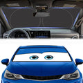 Gven Windshield Sun Shade 2025 Windshield Cover Sun Visor Automotive Interior Sun Protection Front Window Car Eyes Protector Blocks UV Rays Keep Your Vehicle Cool (Blue,L)