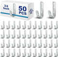 Gisafai Cable Support J Hook, Cable Hooks for Hanging, Heavy Duty Metal Hooks for Wire Management, G60 Galvanized Steel(3/4 Inch)