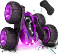 Tecnock Remote Control Car for Kids, 2.4GHz RC Cars with USB-C Easy Charging, 4WD Double Sided 360° Rotates and Flips RC Stunt Car, Toys Gift for Boys and Girls