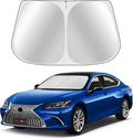 Custom Fit Windshield Sun Shade for Le-xus ES Sedan ES250 ES300h ES350 2019-2025 - Full Coverage, 210T Reflective Fabric, Double-Layer Design - Blocks 99% UV Rays, Easy to Install and Store