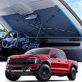 REEVAA 2025 Upgraded Car Windshield Sun Shade Umbrella [100% Sun Protection & Keep Cool] Protect Interior, 360° Flex Handle Sun Shield Sunshade, Large (61 * 33.5 in) for Large Truck